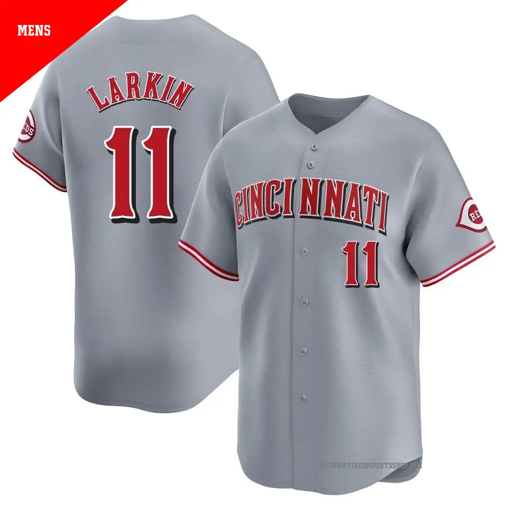 Men's #11 Barry Larkin Cincinnati Reds Black Replica 2023