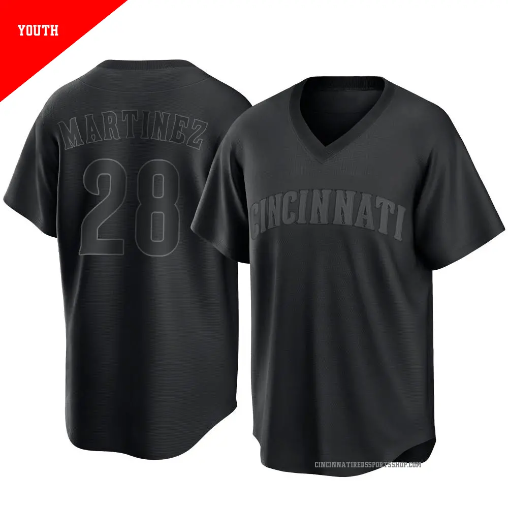 Youth #28 Nick Martinez Cincinnati Reds Black Replica Pitch Youth #28 Nick Martinez Cincinnati Reds Black Replica Pitch
